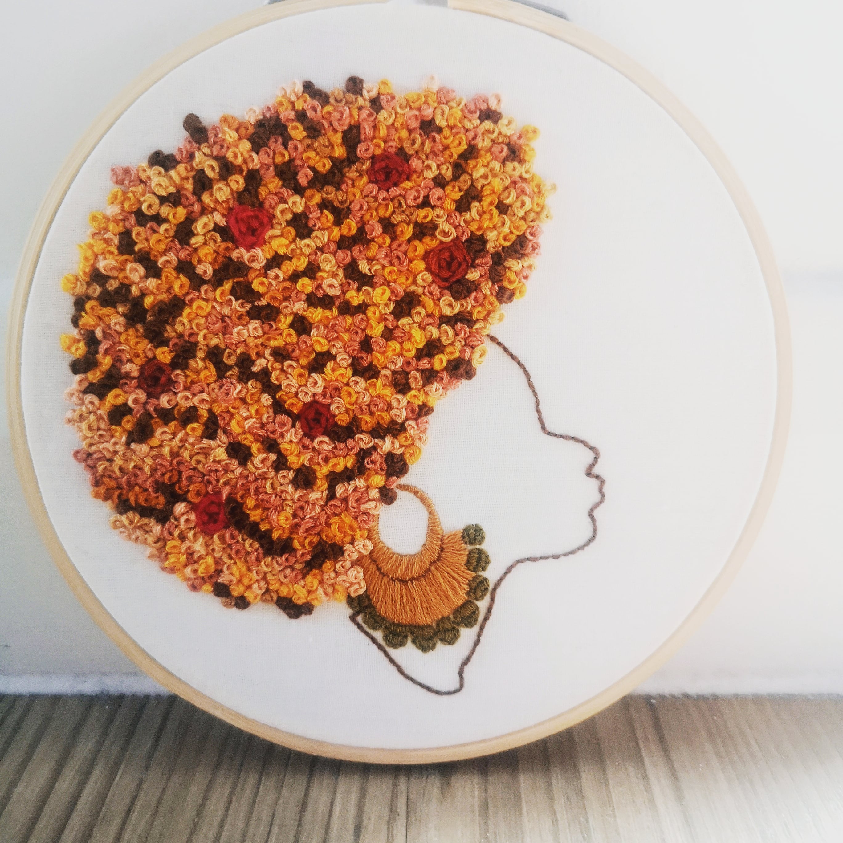 afro embroidery design