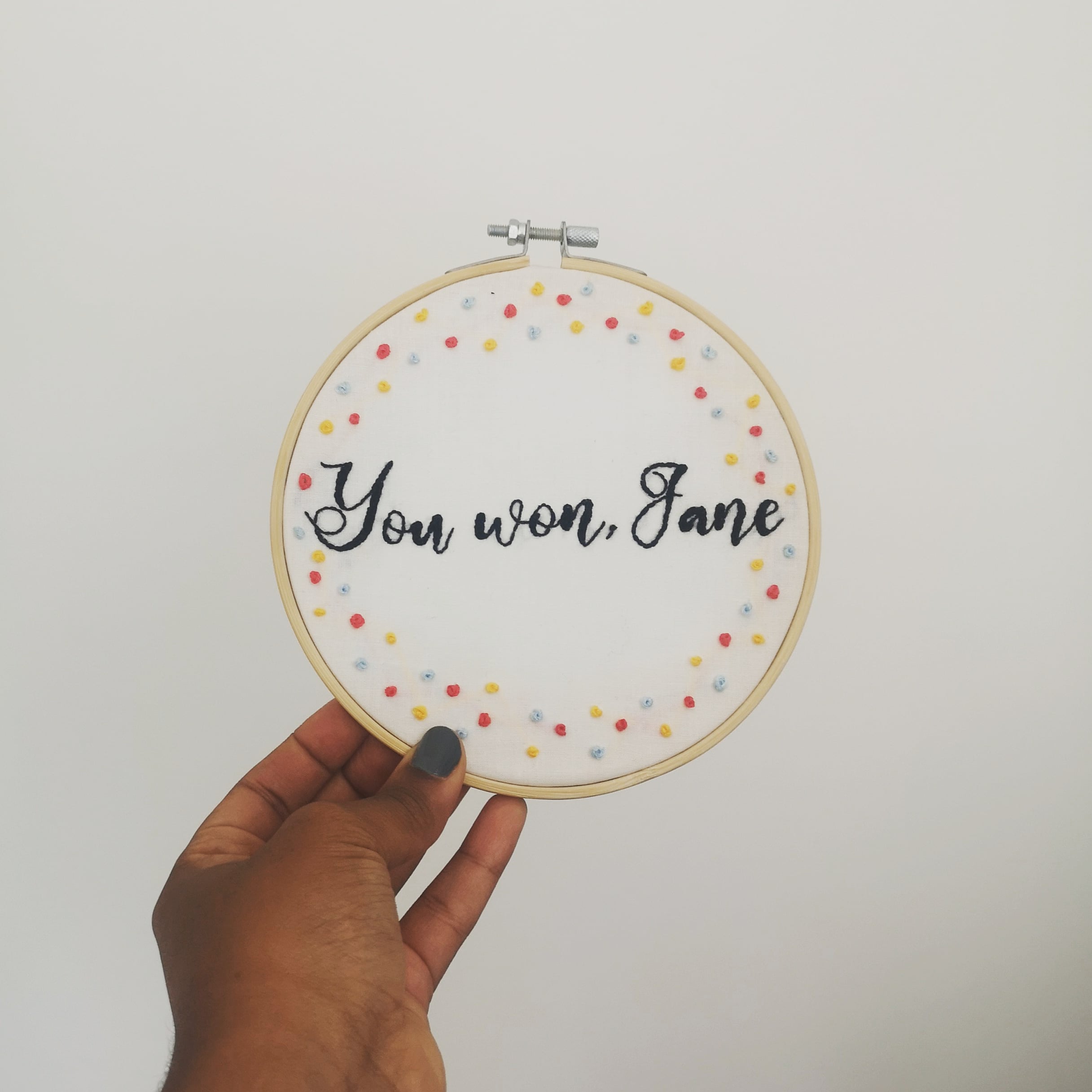 come dine with me embroidery design