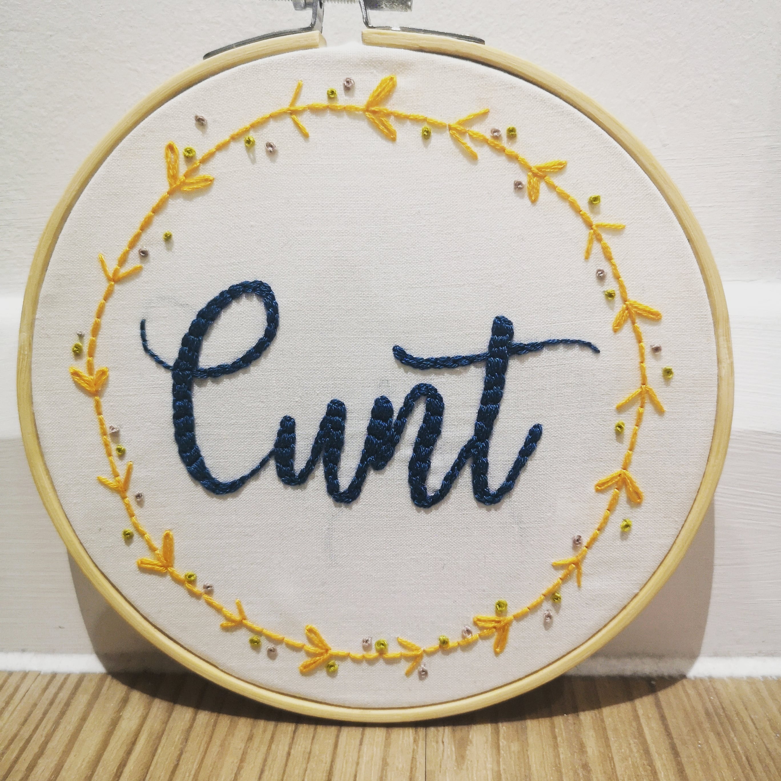 rude embroidery design